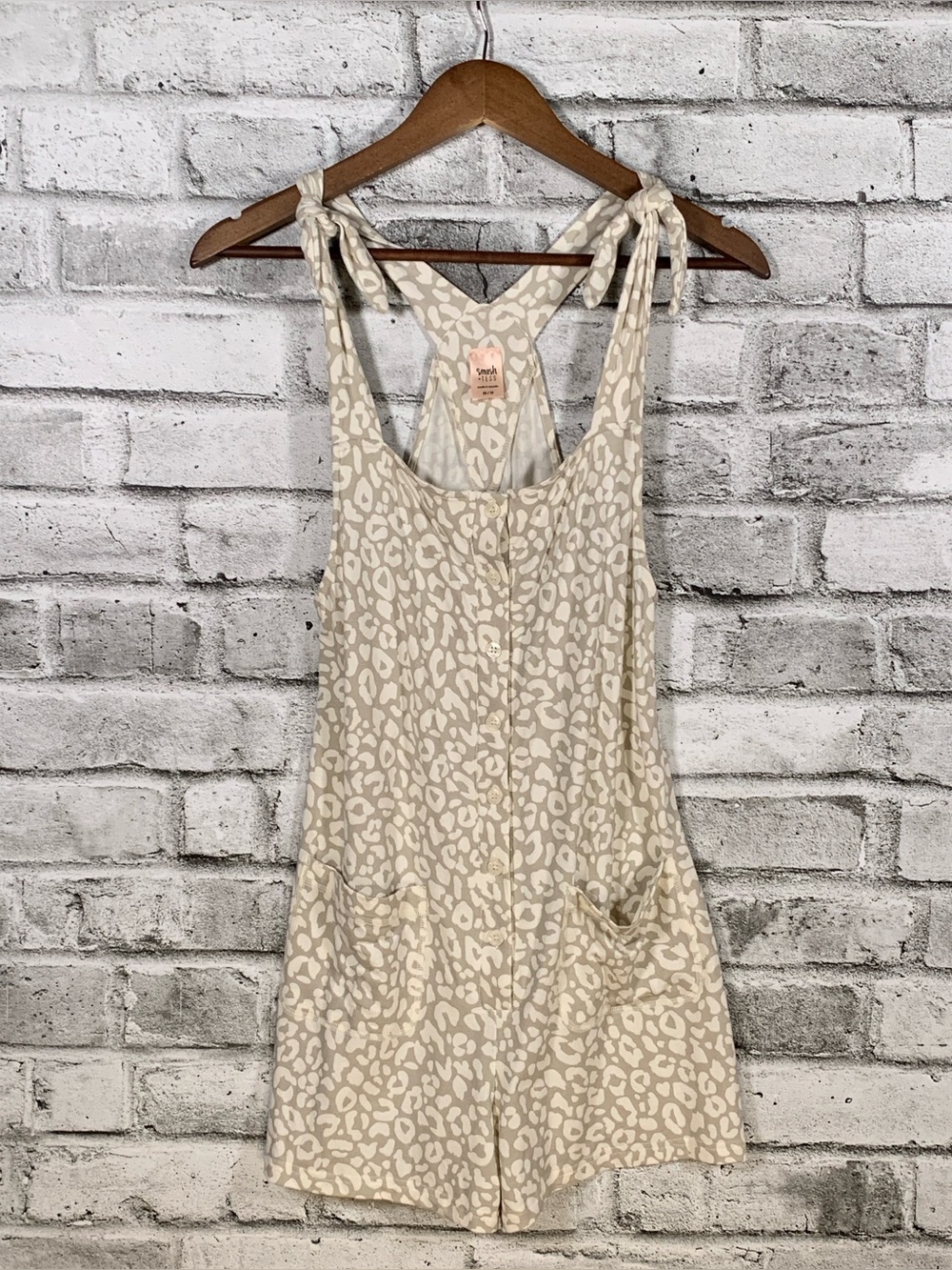 Smash + Tess Front Button Shorts Romper -  Size XS